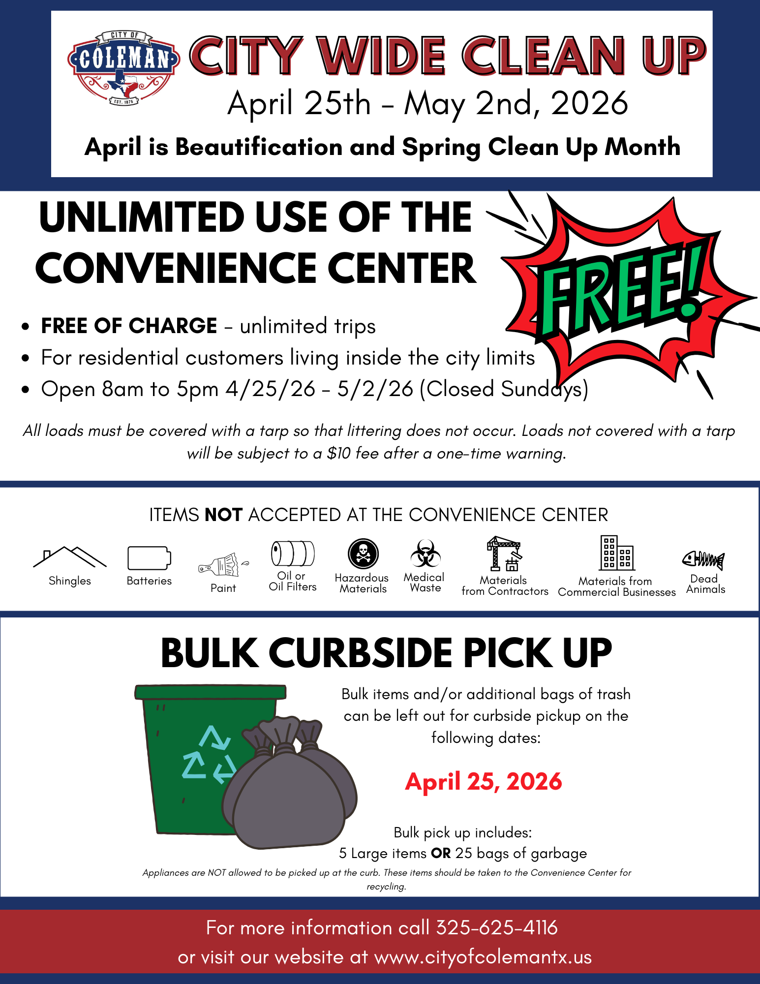 City-Wide Cleanup Flier